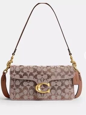 Coach Tabby Shoulder Bag 26 in Crystal Signature Jacquard